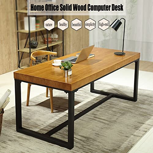 Generic Solid Wood Industrial Computer Desk (280x100x75cm) - Image 2