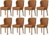 Maven Lane Gia Wooden Kitchen Dining Chair, Set of 8