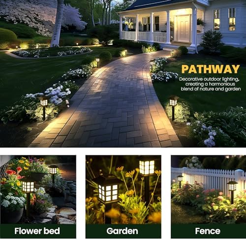 GIGALUMI LED Solar Walkway Lights, 16 Pack - Image 4