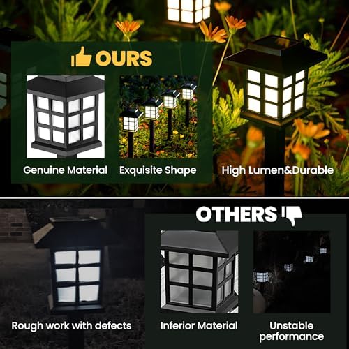 GIGALUMI LED Solar Walkway Lights, 16 Pack - Image 2