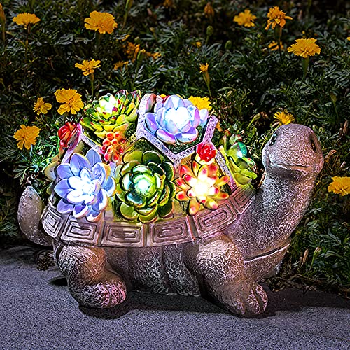 GIGALUMI Solar Turtle Figurine Lights for Outdoors - Image 5