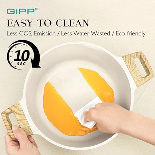 GiPP Granite Nonstick Cookware Set - 10 Pcs - Image 5