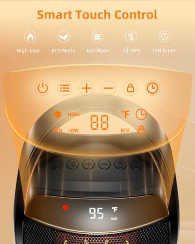 GiveBest Portable 1500W Electric Heater With Thermostat - Image 3