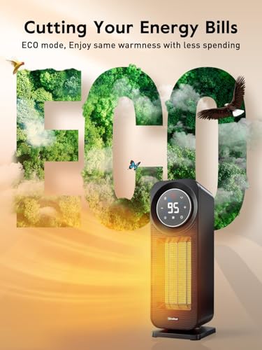 GiveBest Touch Panel Space Heater, 1500W, Remote-Controlled - Image 5