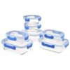 Amazon Basics Glass Food Storage Container Set, 14 Pieces