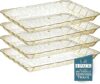 Posh Setting Glitter Gold Plastic Serving Trays