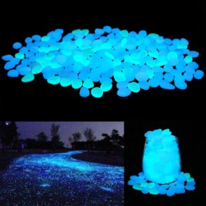 UNIME Glow In The Dark Garden Pebbles (200 PCS)