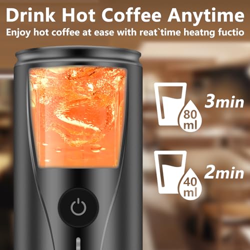 Glueckzeit Portable Electric Espresso Machine, 20 Bar Pressure - Image 5