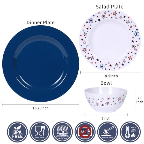 Gofunfun Melamine Dinnerware Set, Service For 4 - Image 2