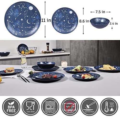 Gofunfun Starry Pattern Melamine Dinnerware Set - Image 2