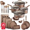 Bakken- Swiss Gold 23-Piece Cookware Set With Lids