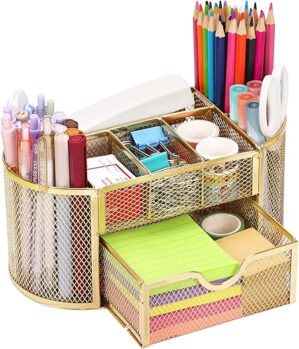 EOOUT Gold Desk Organizers, Cute Office Supplies