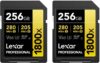 Lexar Gold Series 1800x 256GB UHS-II SDXC Card 2-Pack