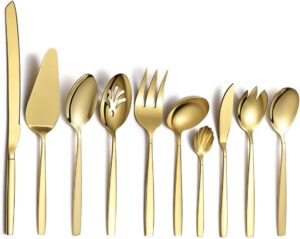 Berglander Gold Serving Utensils 10 Pieces Set