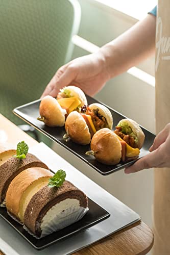 Gomakren Black Porcelain Rectangular Serving Platters - Image 4