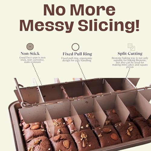 Good Dee's Brownie Pan With Dividers, Non Stick - Image 3