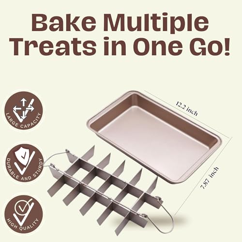 Good Dee's Brownie Pan With Dividers, Non Stick - Image 4
