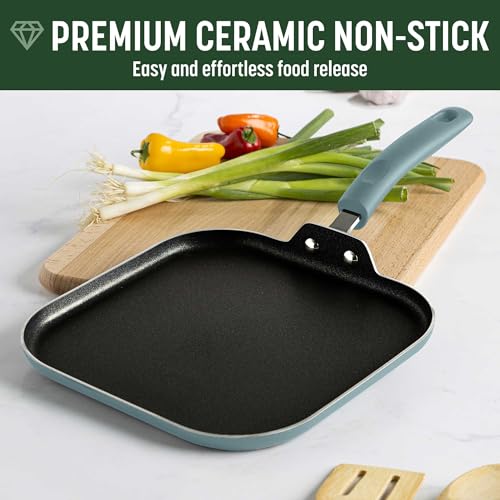 Goodful Ceramic Nonstick Pots And Pans Set, 12-Piece - Image 3