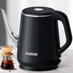 Stariver Gooseneck Electric Kettle, 0.8L, Stainless Steel