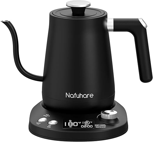 Nafuhare Gooseneck Electric Kettle ±1℉ Control