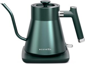 ECORELAX Gooseneck Electric Kettle, 1200w Stainless Steel