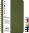 PAPERAGE Graph Paper Spiral Notebook, Olive Green, 160 Pages