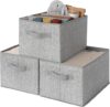 GRANNY SAYS Gray Fabric Storage Baskets With Handles