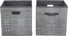 Household Essentials Gray Mix Open Storage Bins, 2 Pack