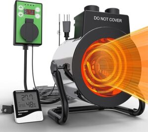Buyplus Greenhouse Heater With Digital Thermostat