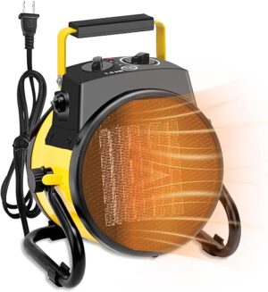 POOPLE Greenhouse Heater With Thermostat, 1500W
