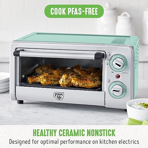 GreenLife Countertop Toaster Oven Air Fryer Stainless Steel - Image 2