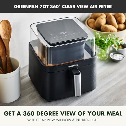 GreenPan Clearview 7QT Air Fryer, PFAS-Free - Image 4