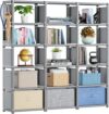 Mavivegue Grey 15 Cube Storage Organizer Shelf