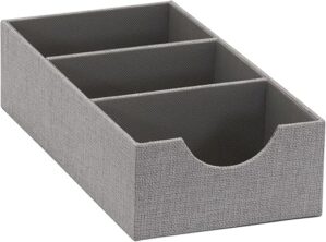 Household Essentials Grey 727-1 Deep Drawer Organizer Box