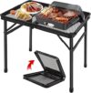 jkwokback Grill Table Portable Folding Picnic Table