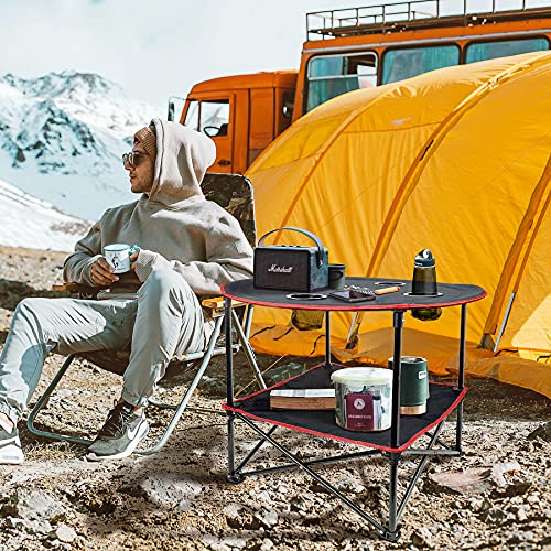 Grovind Outdoor Foldable Picnic Table With Cup Holders - Image 2