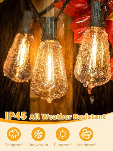 Guhope Dimmable Outdoor String Lights, 100 FT - Image 4