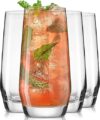 JoyJolt Gwen 18.5 Oz Highball Glasses Set