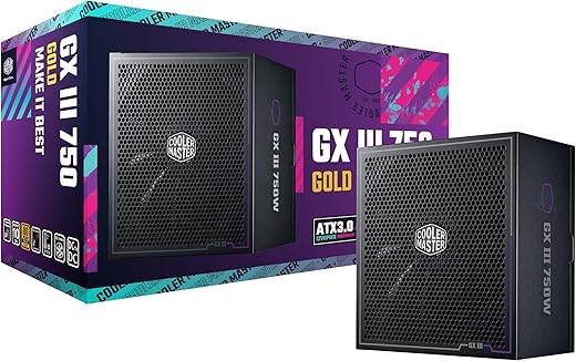 Cooler Master GX III Gold 750W Full Modular Power Supply (MPX-7503-AFAG-BUS)