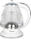 Capresso H2O Glass Kettle, 240.02, White