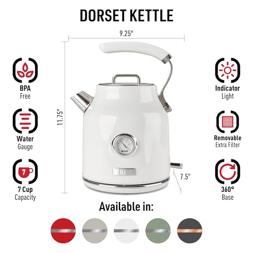 HADEN Dorset 1.7 Liter Cordless Electric Kettle - Image 3