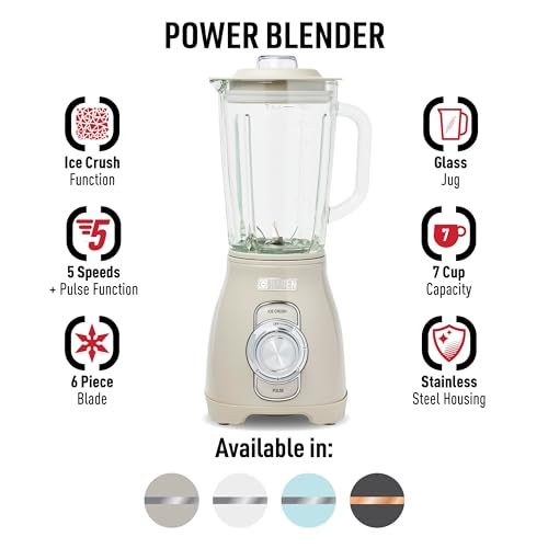 HADEN Power Blender, 1.75L Glass Jug, 700W Motor - Image 2