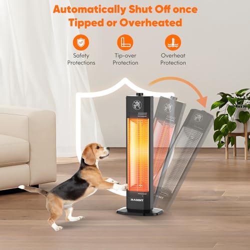 HAIMMY Outdoor Electric Patio Heater, 1200W - Image 4