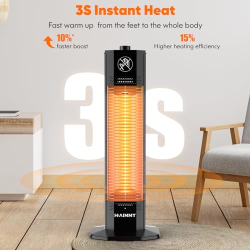 HAIMMY Outdoor Electric Patio Heater, 1200W - Image 5