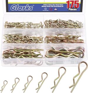 Glarks Hairpins R Clips Cotter Pins Assortment Kit
