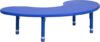 Flash Furniture Half-Moon Blue Adjustable Activity Table