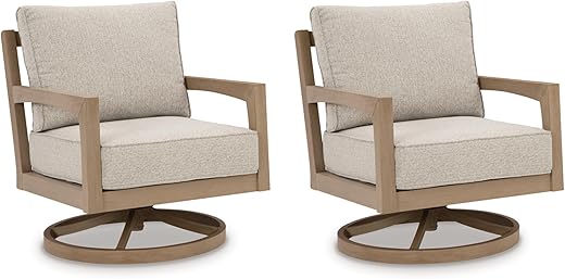 Signature Design by Ashley Hallow Creek Weather Resistant Outdoor Swivel Lounge