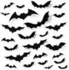 encavy Halloween 3D Bat Wall Decorations 68Pcs