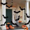 YUJUN Halloween 3D Realistic Large Hanging Bats
