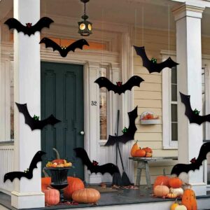 YUJUN Halloween 3D Realistic Large Hanging Bats